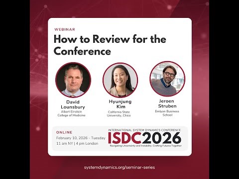 How to Review for the International System Dynamics Conference 2026