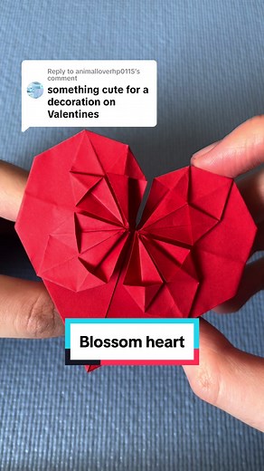 Origami Blossom Heart Tutorial for Valentine's Day 2024