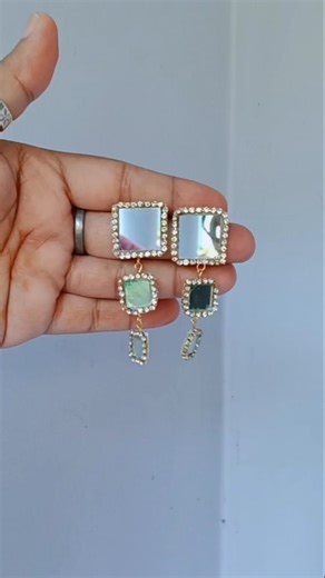 DIY Mirror Earring/Simple Earring making at Home