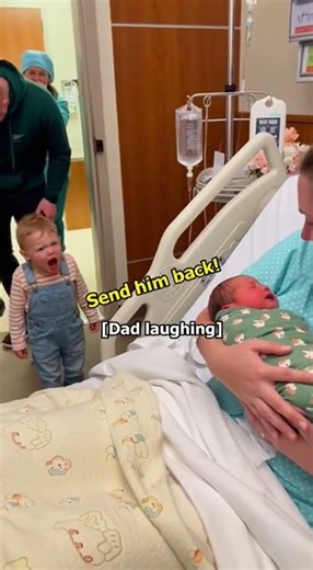 Send Him Back!! – The Funniest New Sibling Introduction You’ll See Today 😭👶