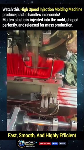 High-Speed Plastic Handle Manufacturing Machine #innovation #manufacturing
