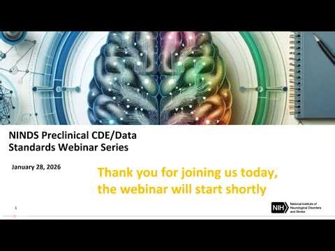 NINDS Preclinical CDEs/Data Standards: Where things started and where are we now?
