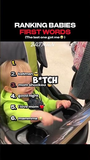 Ranking Babies First Words