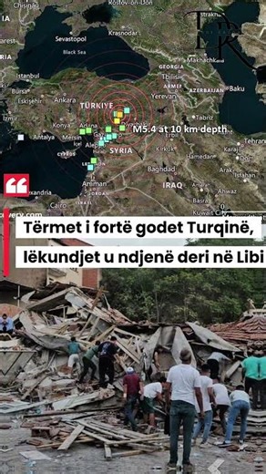 Tërmet i fortë godet Turqinë, lëkundjet u ndjenë deri në Libi