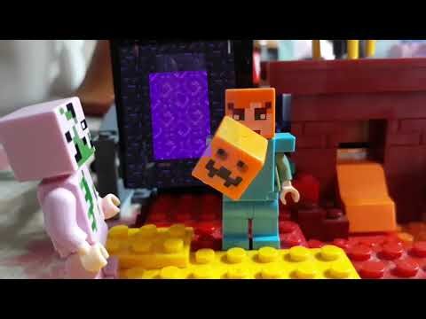 La aventura de el Nether - Lego Minecraft Stop motion