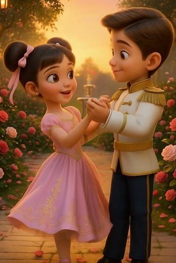 Lilu’s Rose Garden Waltz 🌹✨ | Fairytale Dance with Prince in Pixar Style