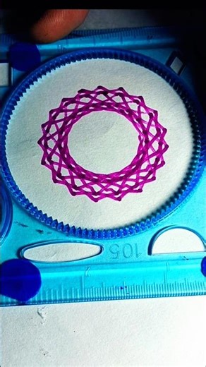Easy Spirograph ✨ Pattern ❤️🙏!!#shorts #arttherapy #newspirograph #satisfying #spirograph #art