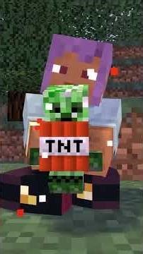 Best Creeper Friend 💚 | Part 2 #creeper #animation #funny