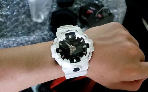 【开箱分享】卡西欧gshock GA700白武士开箱
