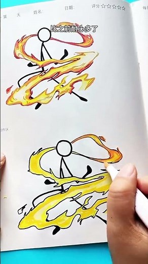 Stickman sketchbook simple drawing tutorial, learn to draw from scratch, learn to teach children