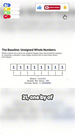 Unsigned integer of Whole number #class9computer #computerarchitecture #newsyllabus2025 #computersci