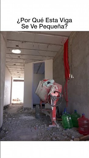 ¿Por qué esta viga se ve pequeña? #ConstruccionReal #arquitecturamexicana