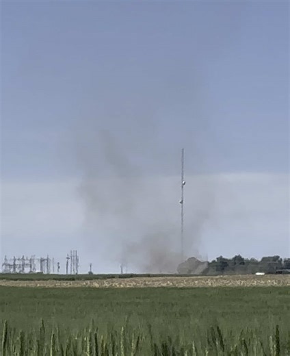 Chasing dust devil last spring on down days out in Kansas. #weather #fyp #dust #dustdevil #kswx