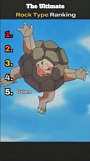 The Top 5 Rock Type Pokemon Of All Time!