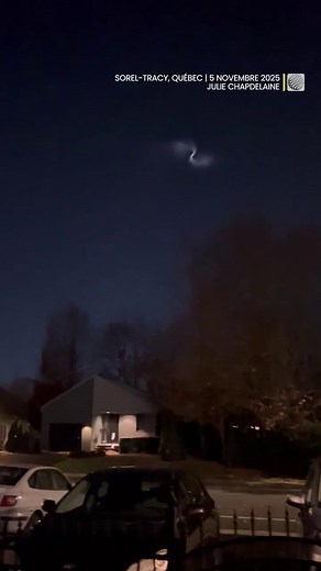 Une spirale lumineuse, causée par le carburant glacé d’une fusée Ariane 6, a été observée dans le ciel du Québec hier. L'avez-vous vu? 😯 | MétéoMédia