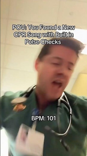 POV: You Found a New CPR Song with Built-in Pulse Checks 🤗
