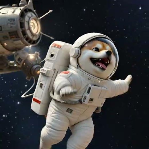 Shiba Paws Life:The Happiest Astronaut in the Universe! 🌌✨