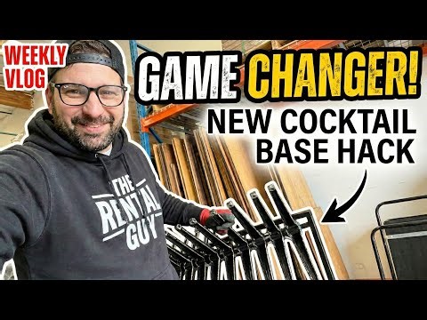 I finally Figured Out How To Store & Transport Cocktail Table Bases For My Party Rental Business