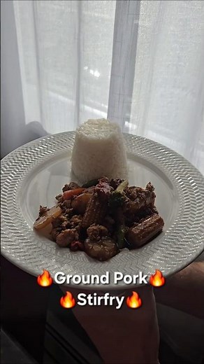 EASY Ground Pork Stirfry