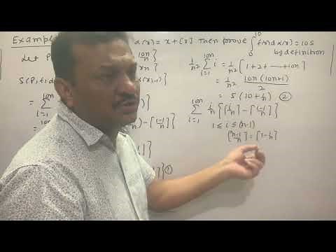 The Riemann Stieltjes Integral | Example | f(x) = x, alpha(x) = x+[x] | By Definition |Lecture-18