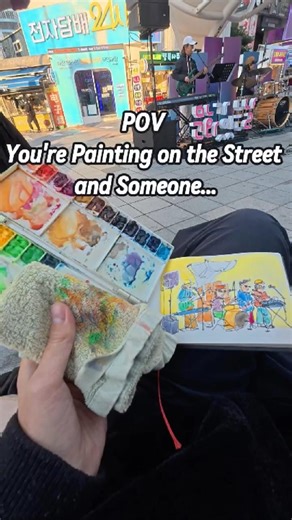 POV: Painting Buskers on the Street