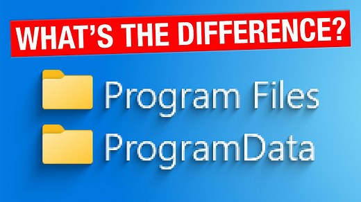 Why Windows uses Program Files, AppData, and ProgramData folders