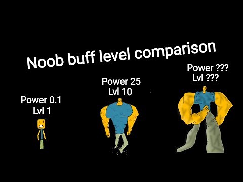 Roblox noob buff level comparison