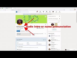 how to add linkedin profile intro [or] how to use linkedin audio intro