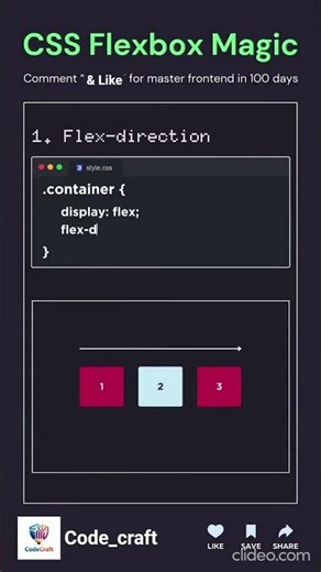 CSS Flexbox Magic ✨ Master Flexbox in 100 Days! 💻🔥