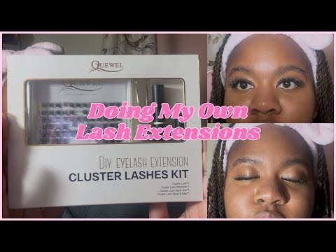 DIY Lash Extensions using a Lash Kit from Amazon