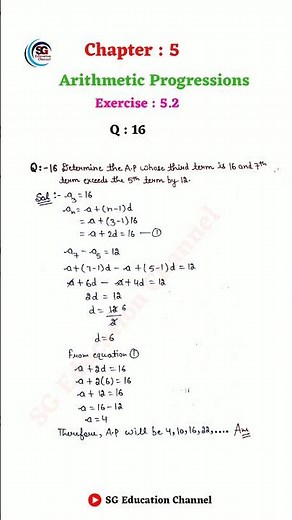 Class 10th Maths Chapter 5 Arithmetic Progressions Exercise – 5.2 Q 16 to 18 New NCERT | CBSE Board