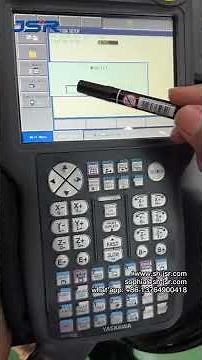 Yaskawa robot teaching programming operation, Demonstration of welding communication equipment