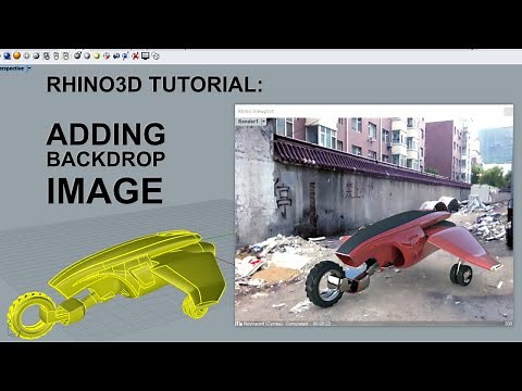 Rhino 3D Tutorial: Adding a background image for rendering