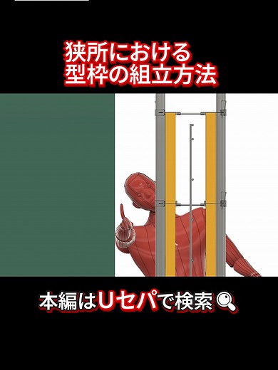狭所における型枠の組み立て方法