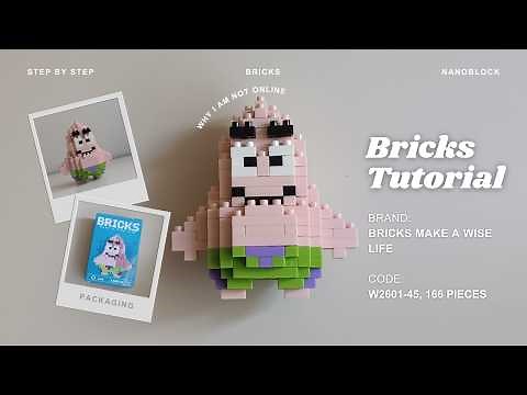 How to Build Patrick Star (SpongeBob Bestie) Building Blocks | Bricks Make a Wise Life 045 Tutorial