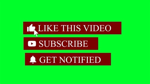Subscribe, Subscribe Buttons, Green Screen. Free Stock Video