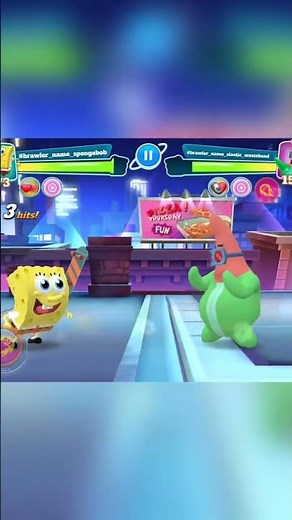 Epic Battle spongebob vs Patrick Nickelodeon Super Brawl Universe #shorts #gaming #spongebob