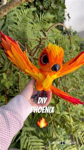 PHOENIX 🐦‍🔥 DIY with pipecleaners #phoenix #pipecleanercrafts #diycrafts #fantasy #tutorial