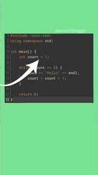 While loop in c++ #interview #coding #education #cpp #linuxcommands #programming