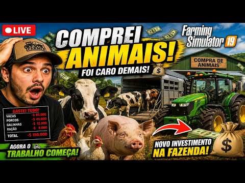 💸 GASTEI TUDO EM ANIMAIS! 🐖 | Farming Simulator 19 Live