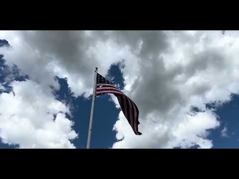 Raw Footage of Authentic 48 Star Flag Flying