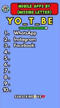 Only 10% Can Guess These Mobile Apps 📱 | App Quiz Challenge#quiz#guessify#youtubeshort#missingletter