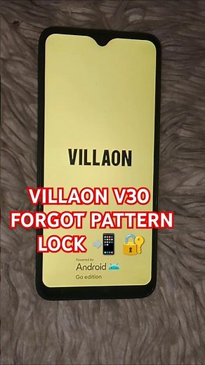 VILLAON V30 forgot Screen lock 🔐 || VILLAON Mobile 📲 Hard Reset