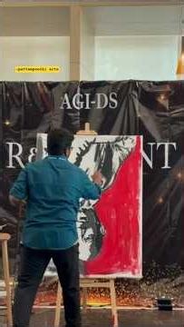 Live speed painting performance Jeff Bezos at Amazon #speedpainting #shorts #pattampoochiarts