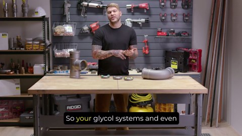 Viega MegaPressG 1 in. Press Carbon Steel Coupling with Stop (5-Pack) (Gas Only) 25011