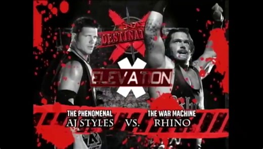 TNA Destination X 2007 - Rhino vs AJ Styles (Elevation X Match)
