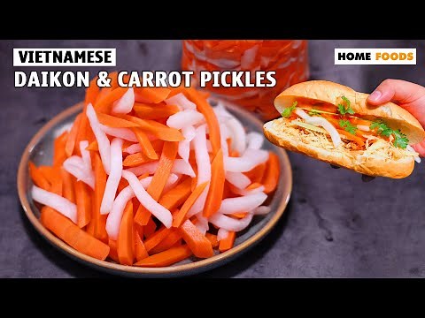 Vietnamese Pickled Daikon and Carrots - Easy and Delicious
