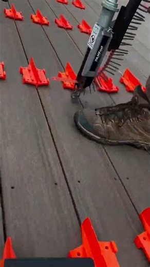 Installing deck boards quickly using hidden fastener system tool #popular #tools #tool