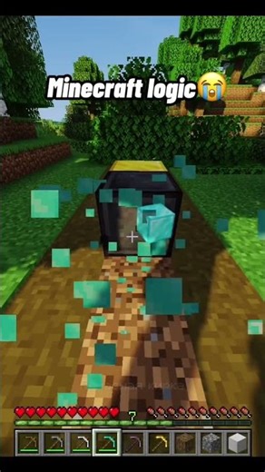 Minecraft Logic Makes No Sense 🤯 #minecraft #shorts