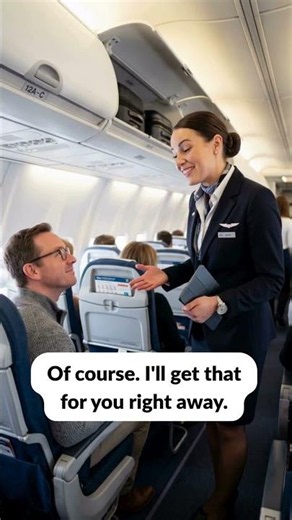 when a flight attendant actually cares 💙 #airplane #customerservice #shorts